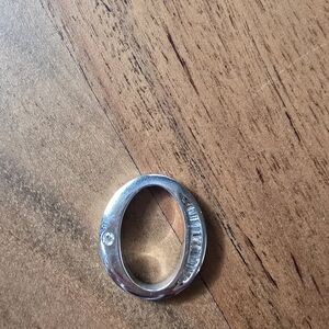 Pendant.  14K White Gold With Diamonds